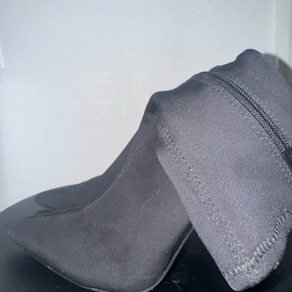 Zara Black Heeled Boots
